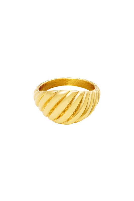 Gold beehive ring