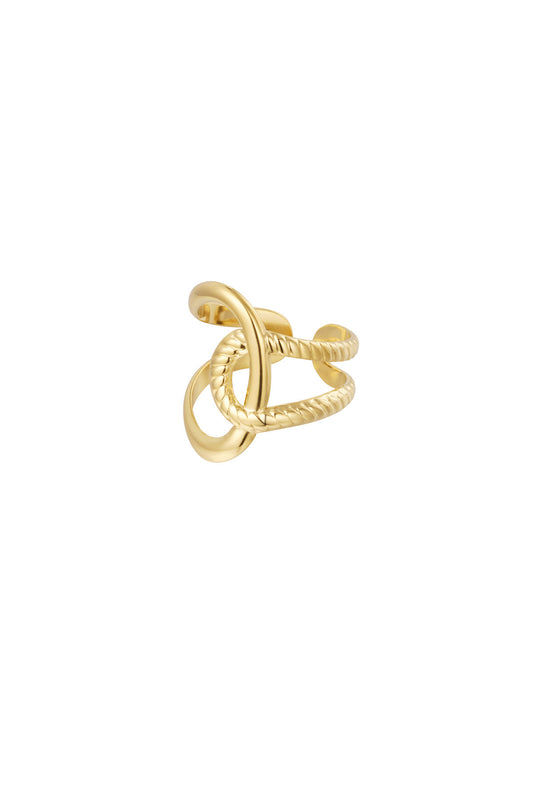 Gold structure ring